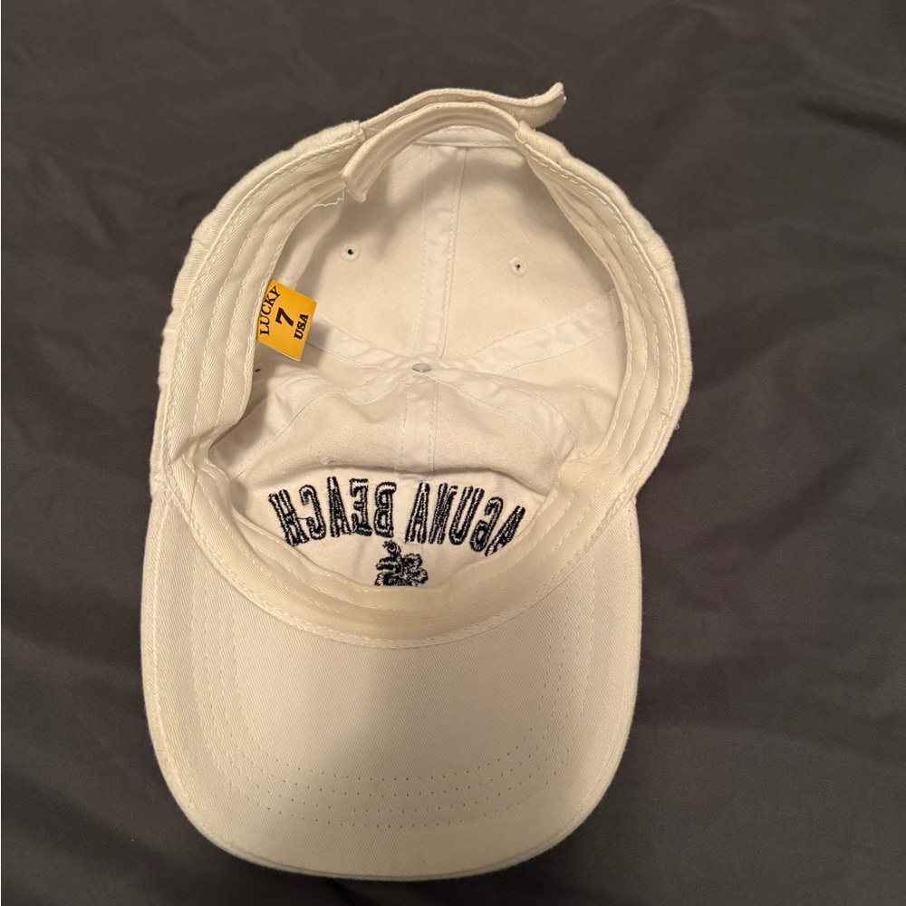 Laguna Beach California Women's Cream Cap - Picture 2 of 2